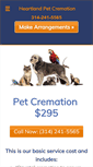 Mobile Screenshot of heartlandpetcremation.com